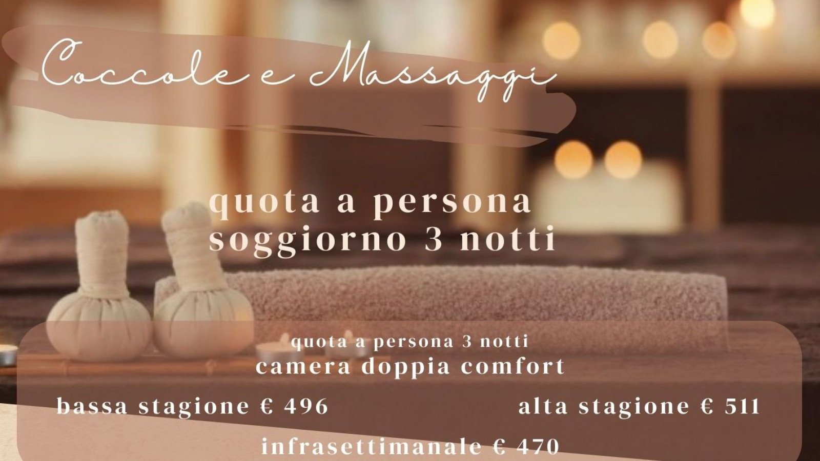 2026 hotel 2 mari coccole e massaggi 3 notti IN39